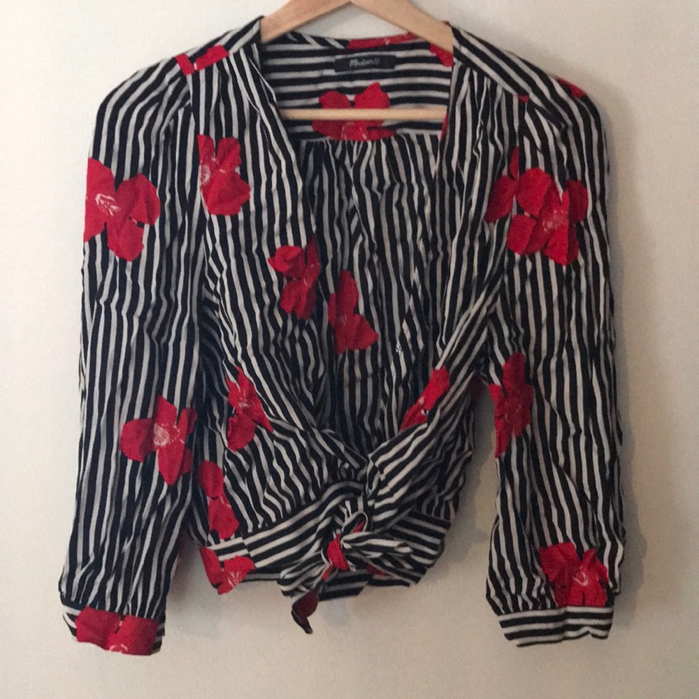 Madewell bottom tie top
